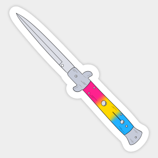 Pansexual Pride Knife Sticker